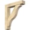 Ekena Millwork Funston Block Rough Sawn Bracket w/ Offset Brace, Douglas Fir, 6"W x 28"D x 32"H BKT0604X28X32FST05RDF - alternate 1